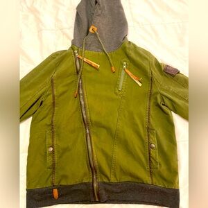 Olive Green Hooded Jacket cupshe size small bomber
